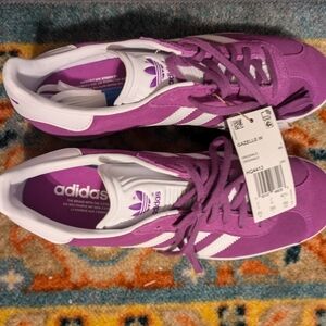 Shock Purple Adidas Gazelle Sneakers